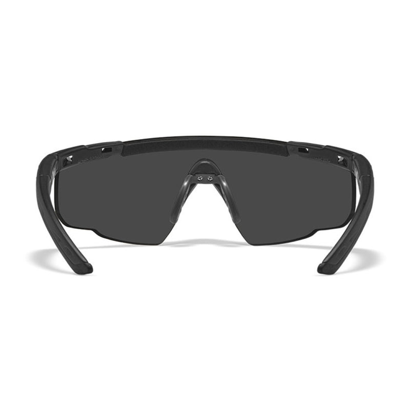 Saber Advanced Smoke Matte Black Frame w/Bag Protective Eyewear - Bellmt