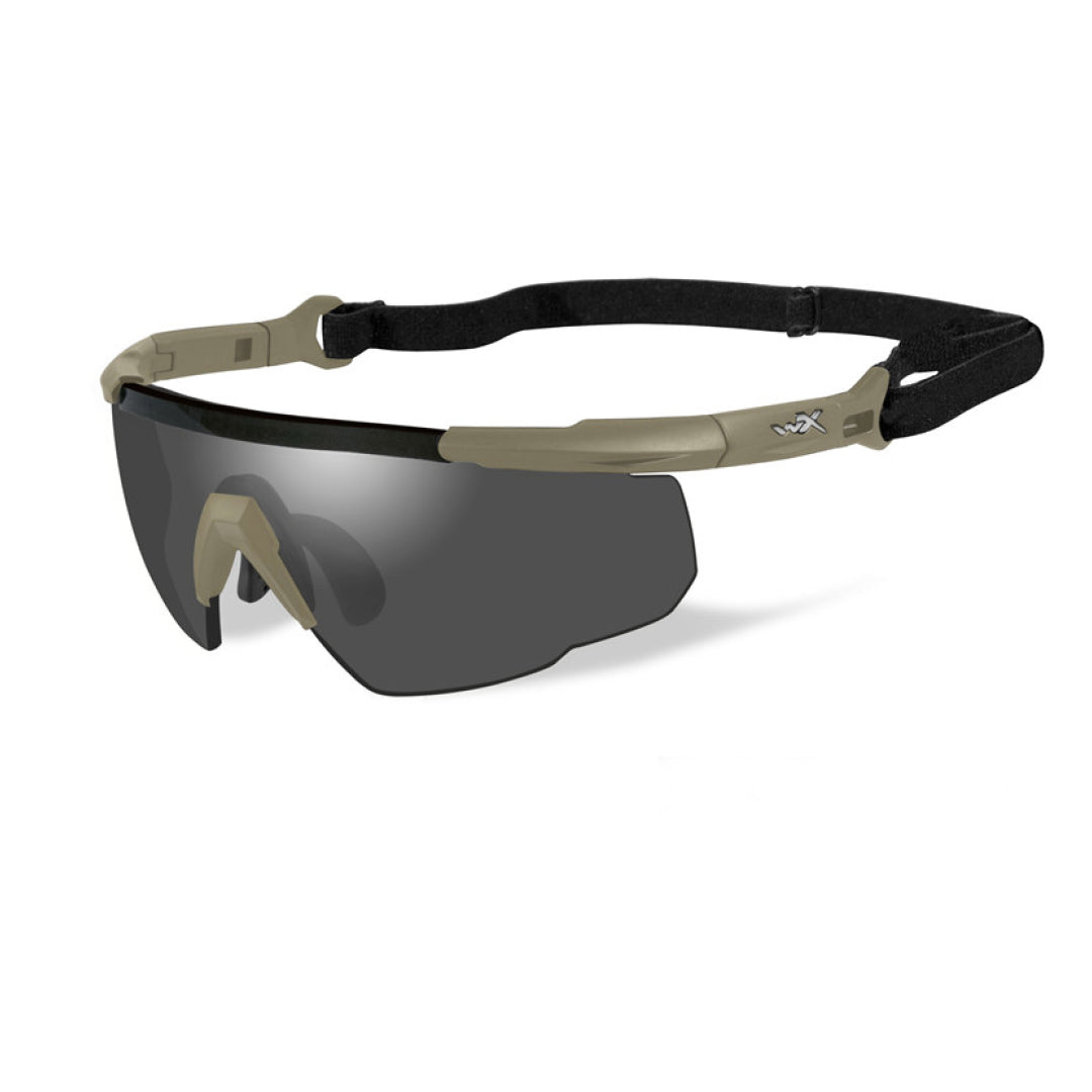 Saber Advanced Smoke/Clear/Rust Tan Frame 3 Lens set Protective Eyewear - Bellmt
