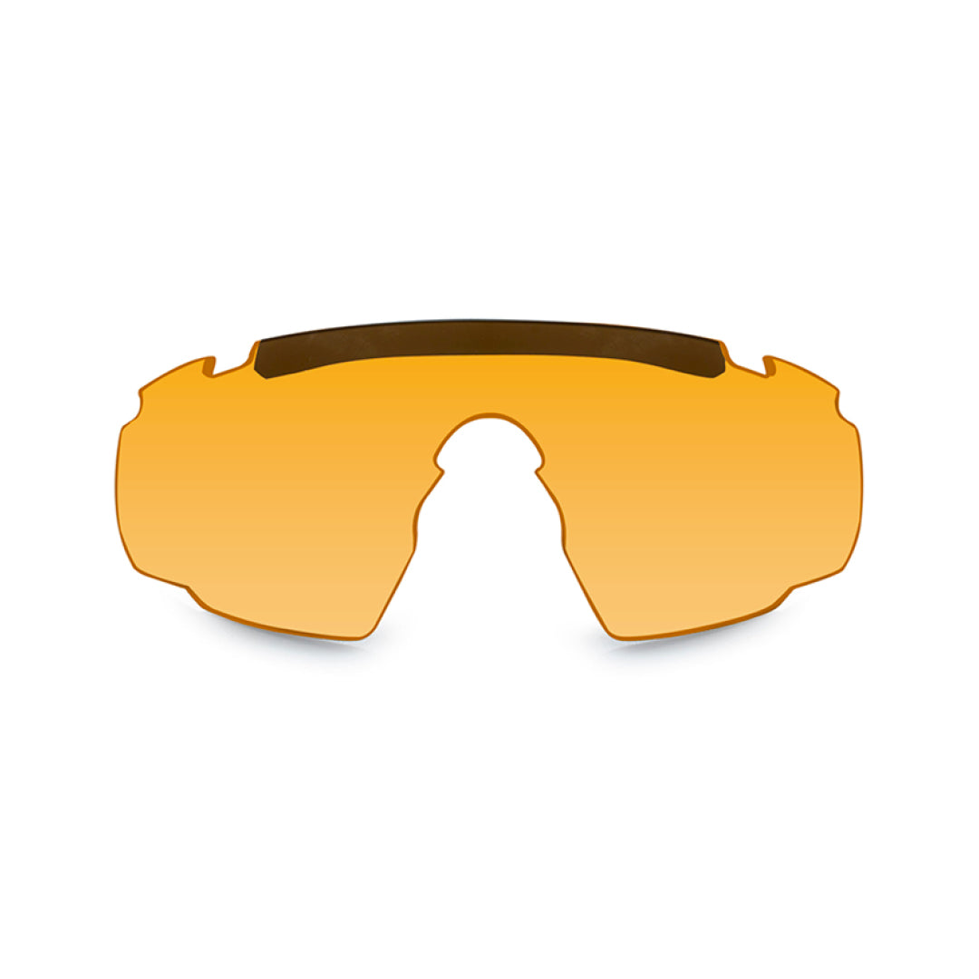 Saber Advanced Smoke/Rust/Vermillion Matte Black Frame Protective Eyewear - Bellmt