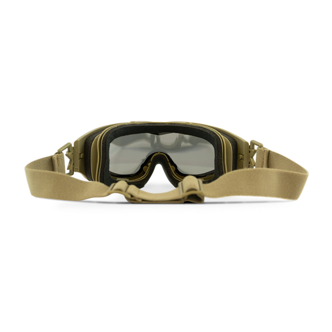 Spear Smoke/Clear Tan Frame Protective Eyewear - Bellmt