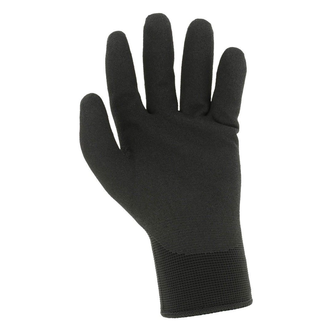 Close-up of Mechanix Wear SpeedKnit™ Thermal S4DP05 glove showcasing the nitrile palm coating for optimal grip in cold conditions.
