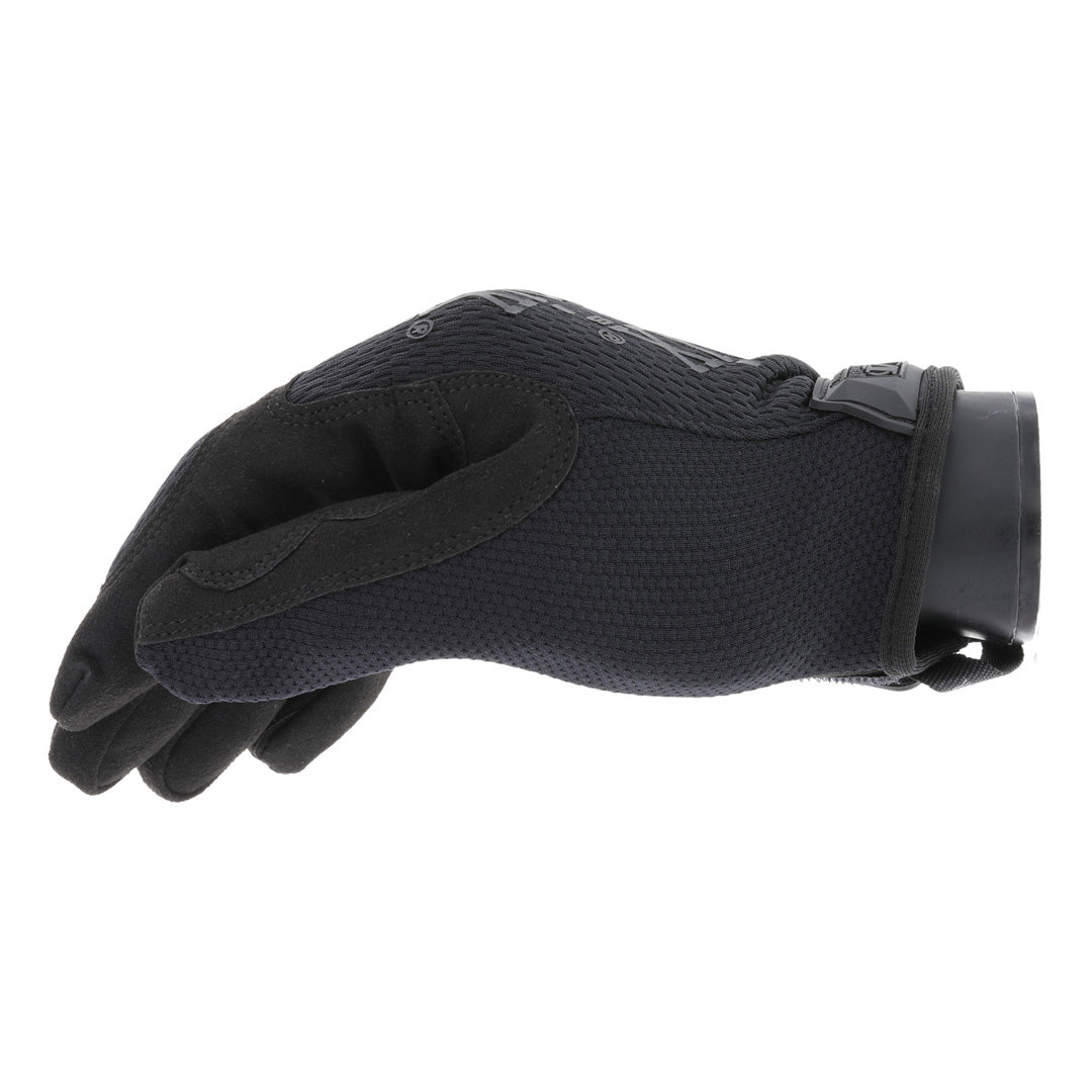 Side profile of Mechanix Wear The Original Covert Tactical Gloves highlighting the snug wrist closure and the form-fitting TrekDry material.