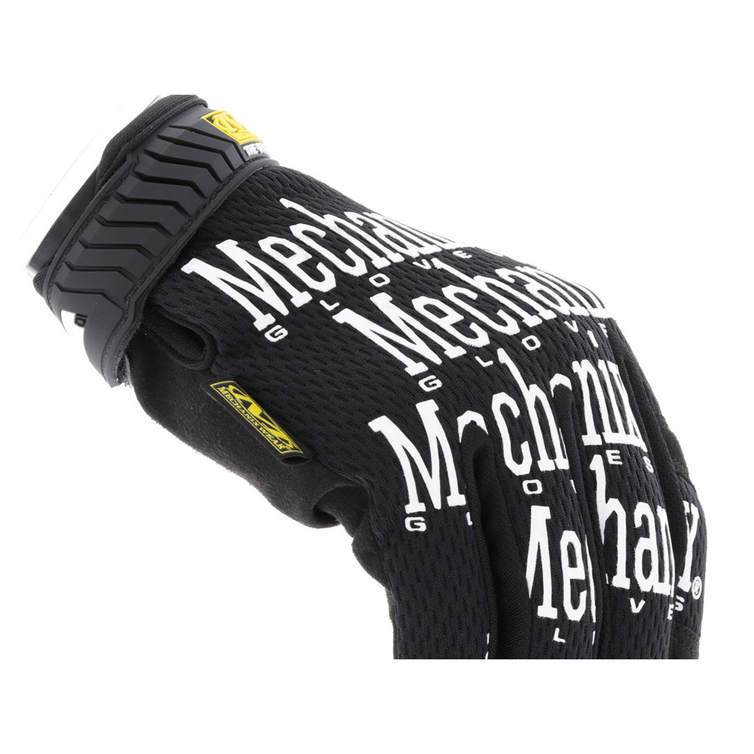 Mechanix Wear The Original Black Work Gloves angled front shot, showcasing the durable design and secure fit for versatile hand protection.