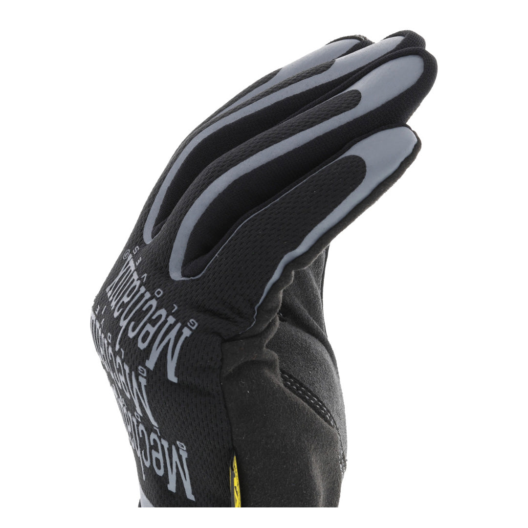 Close-up view of Mechanix Wear Utility Gloves fingers, showcasing the dexterity and synthetic leather construction.