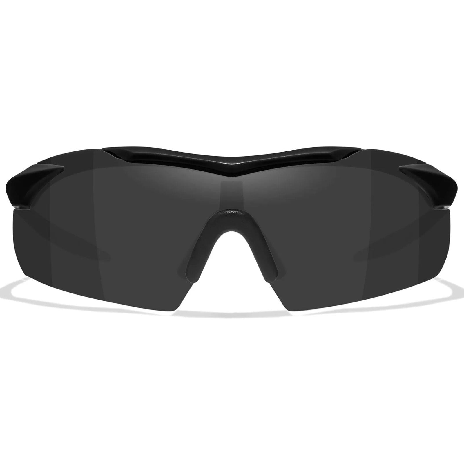 WX Vapor 2.5 Glasses - 3 Shields Set - Grey, Clear & Light Rust shields - Matte Black Frame