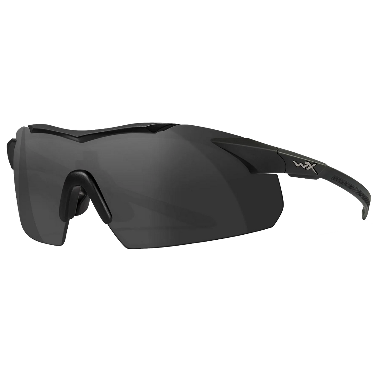 WX Vapor 2.5 Comm Glasses - 3 Shields - Grey, Clear & Light Rust shields - Matte Black Frame - Bellmt