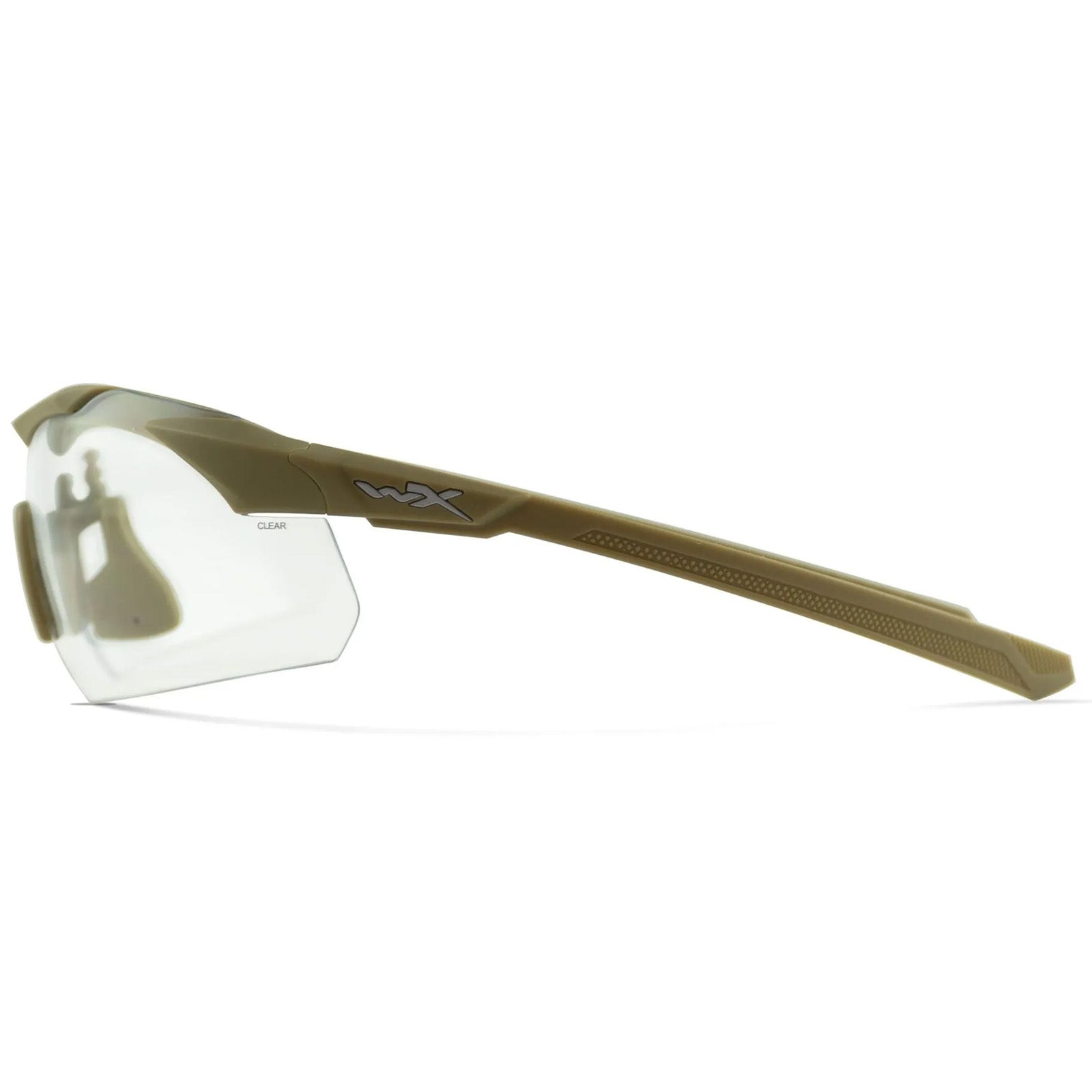 WX Vapor 2.5 Comm Glasses - 3 Shields - Grey, Clear & Light Rust shields - Matte Tan Frame