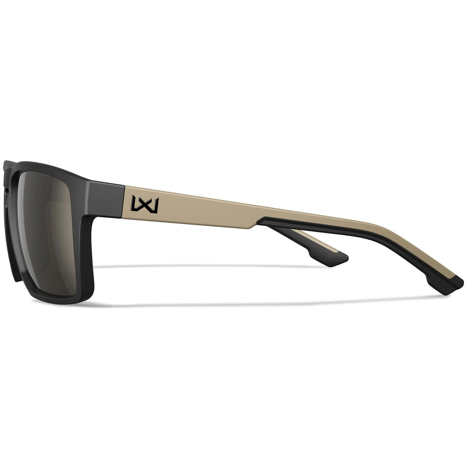 WX Founder Captivate - Tungsten Mirror Lenses - Matte Black Tan Frame Sunglasses