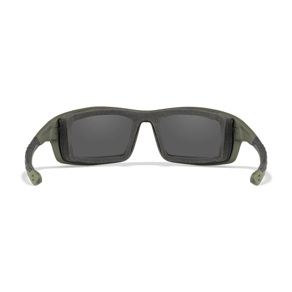 WX Grid Captivate Polarised Grey Matte Utility Green Frame Protective Eyewear - Bellmt
