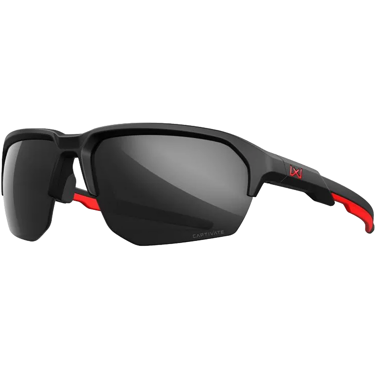 WX Jakl Captivate American Sniper Signature Series - Black Mirror Lens - Matte Black/Red Frame