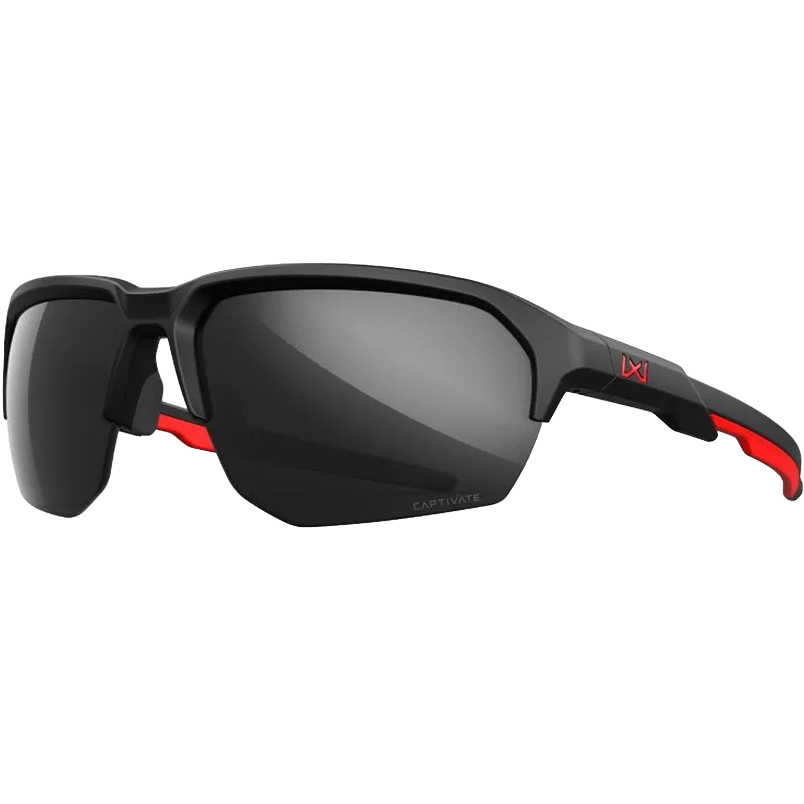 WX Jakl Captivate American Sniper Signature Series - Black Mirror Lens - Matte Black/Red Frame