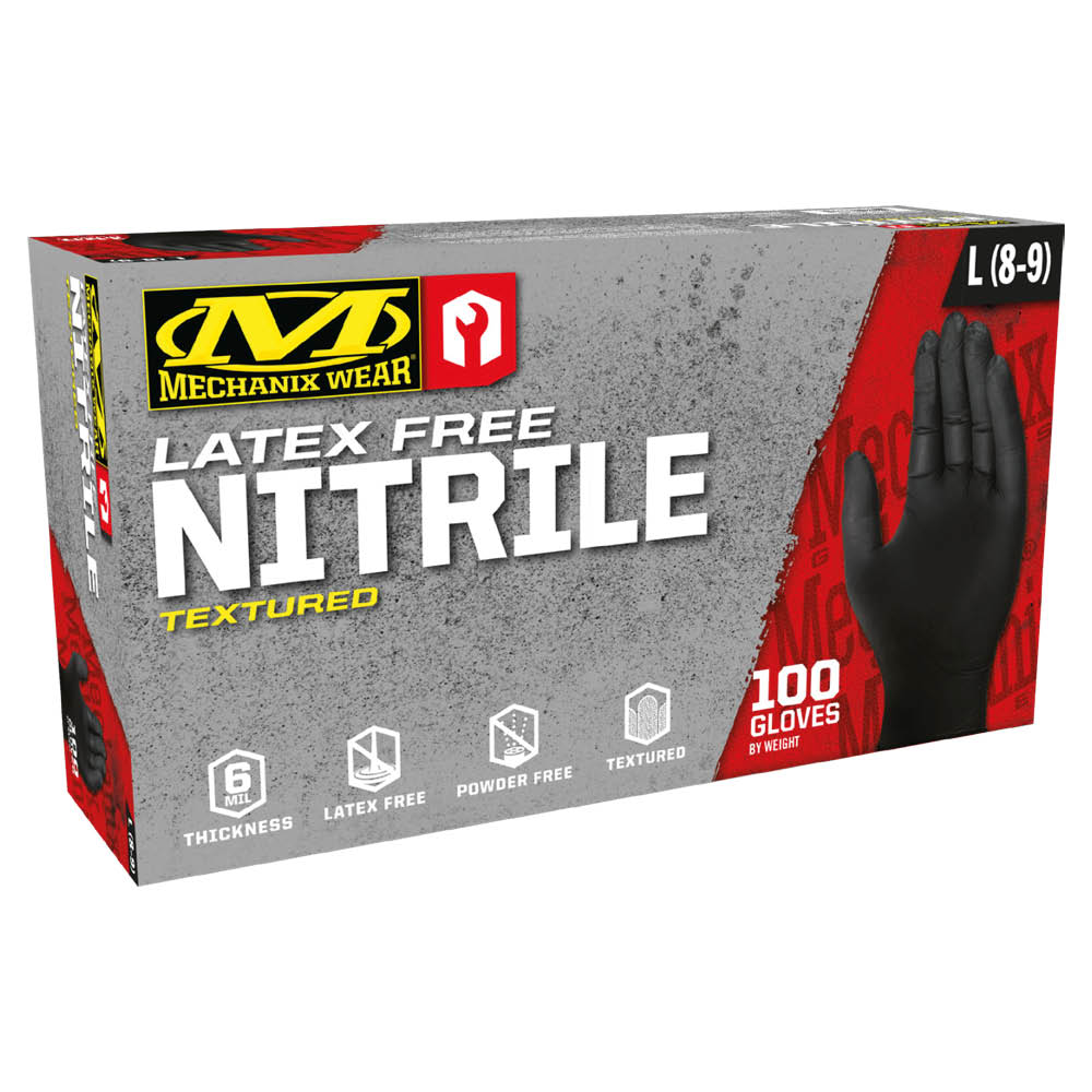 6 MIL Black Nitrile Gloves - Heavy Duty (Pack of 100)