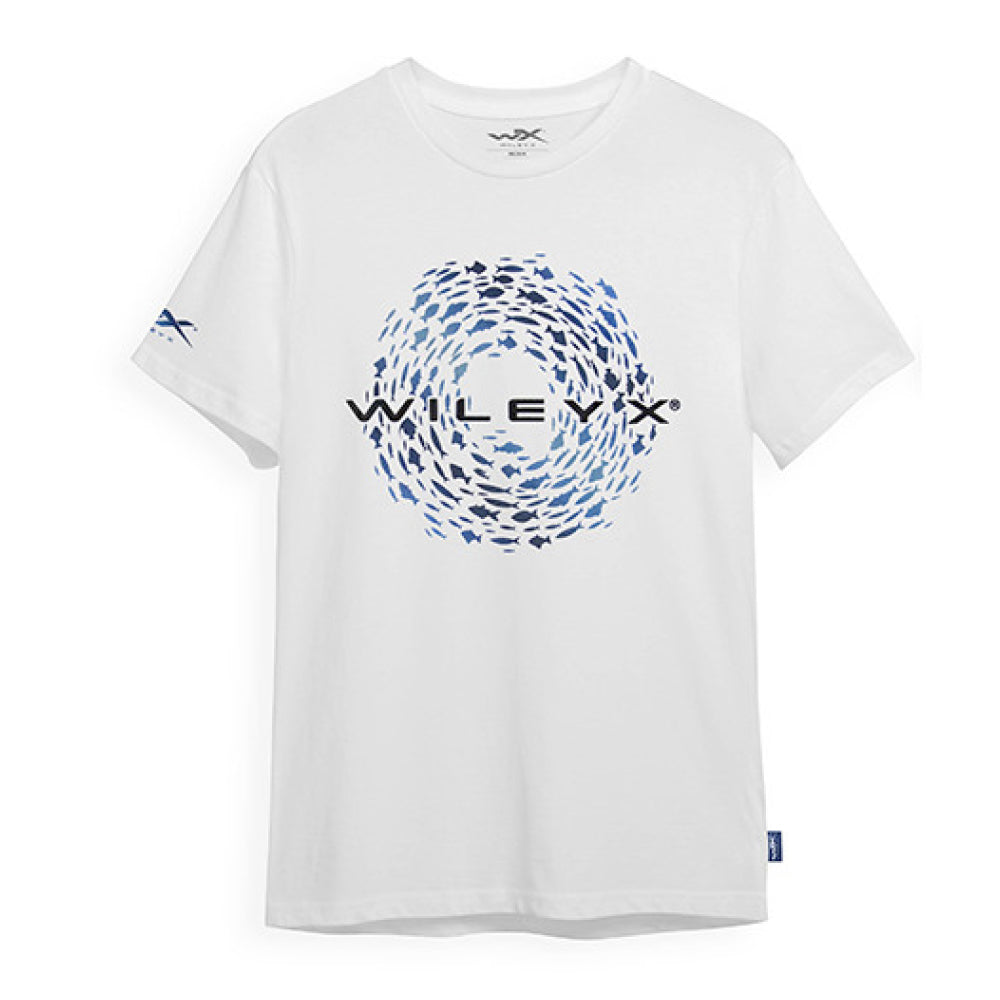 WX Fish T-shirt White Cotton w/ Wiley X - Bellmt