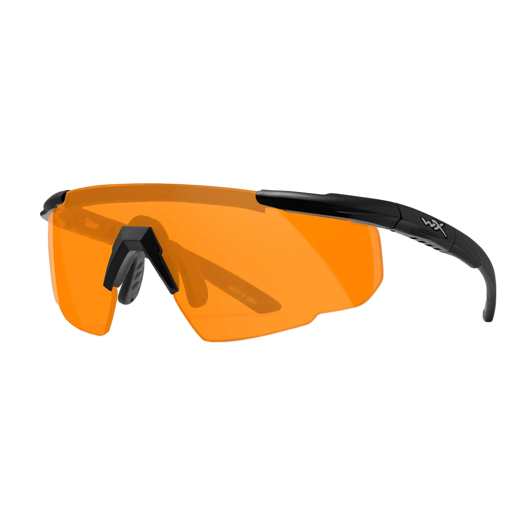 Saber Advanced - 2 Lens Set Grey + Light Rust Lens Matte Black Frame Tactical Sunglasses - Bellmt