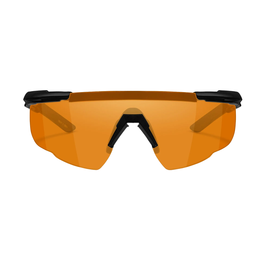 Saber Advanced - 2 Lens Set Grey + Light Rust Lens Matte Black Frame Tactical Sunglasses - Bellmt