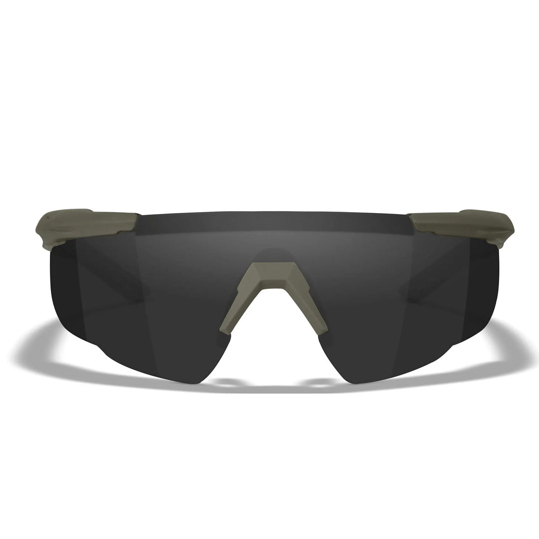 Saber Advanced Smoke/Clear/Rust Matte OD Green Frame 3 Lens set Protective Eyewear - Bellmt