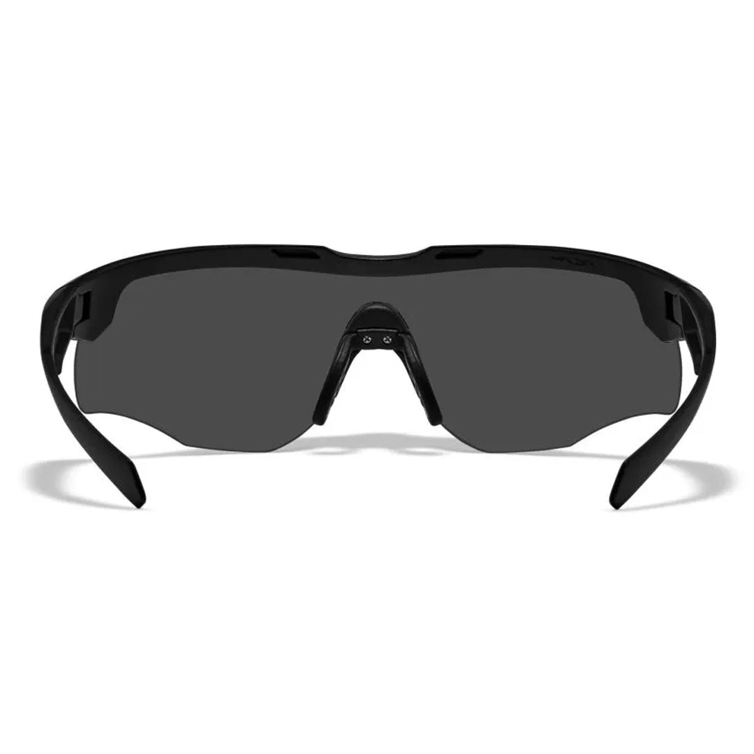 WX Rogue Comm Glasses - 3 Shields Set - Grey, Clear & Light Rust Shields - Matte Black Frame