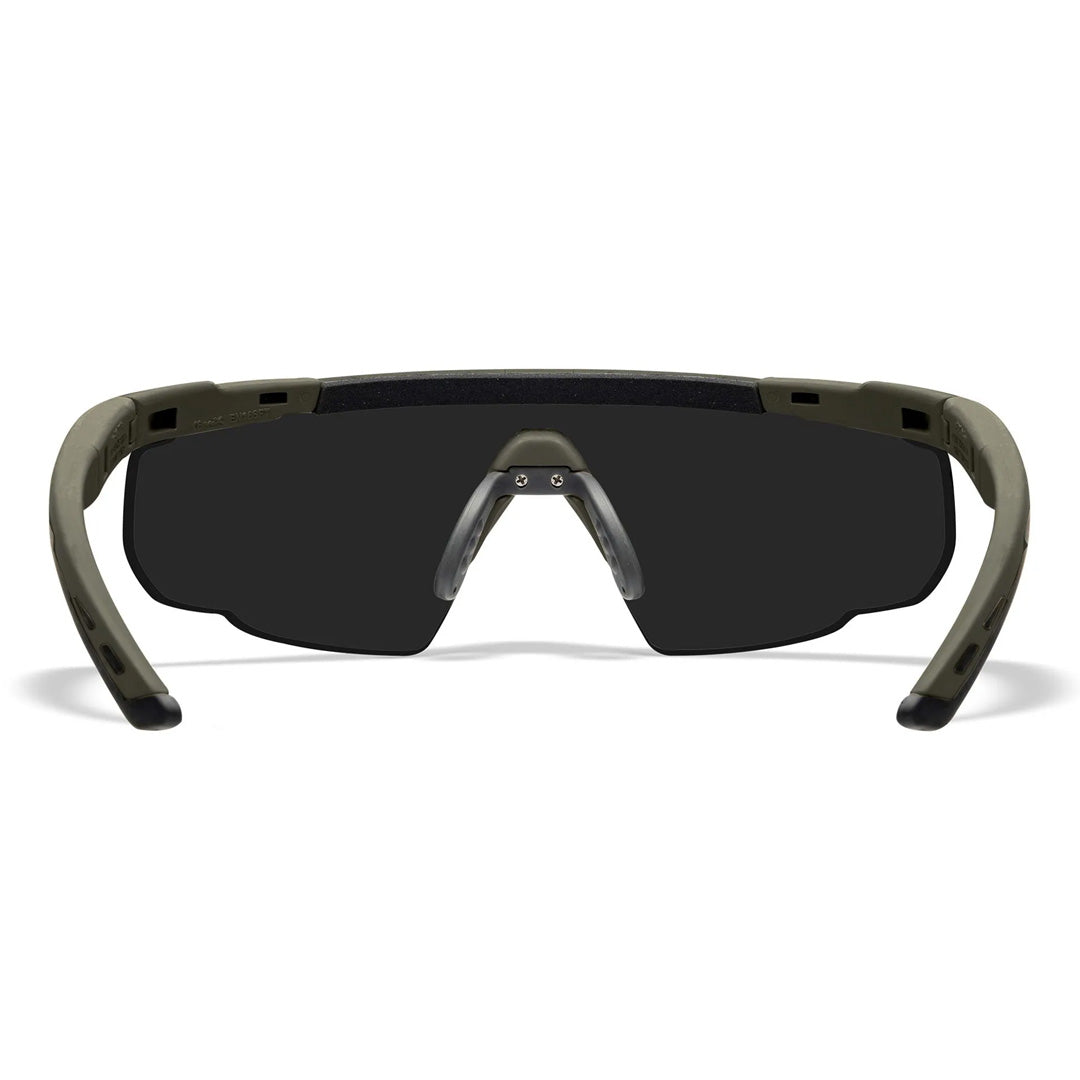 Saber Advanced Smoke/Clear/Rust Matte OD Green Frame 3 Lens set Protective Eyewear - Bellmt