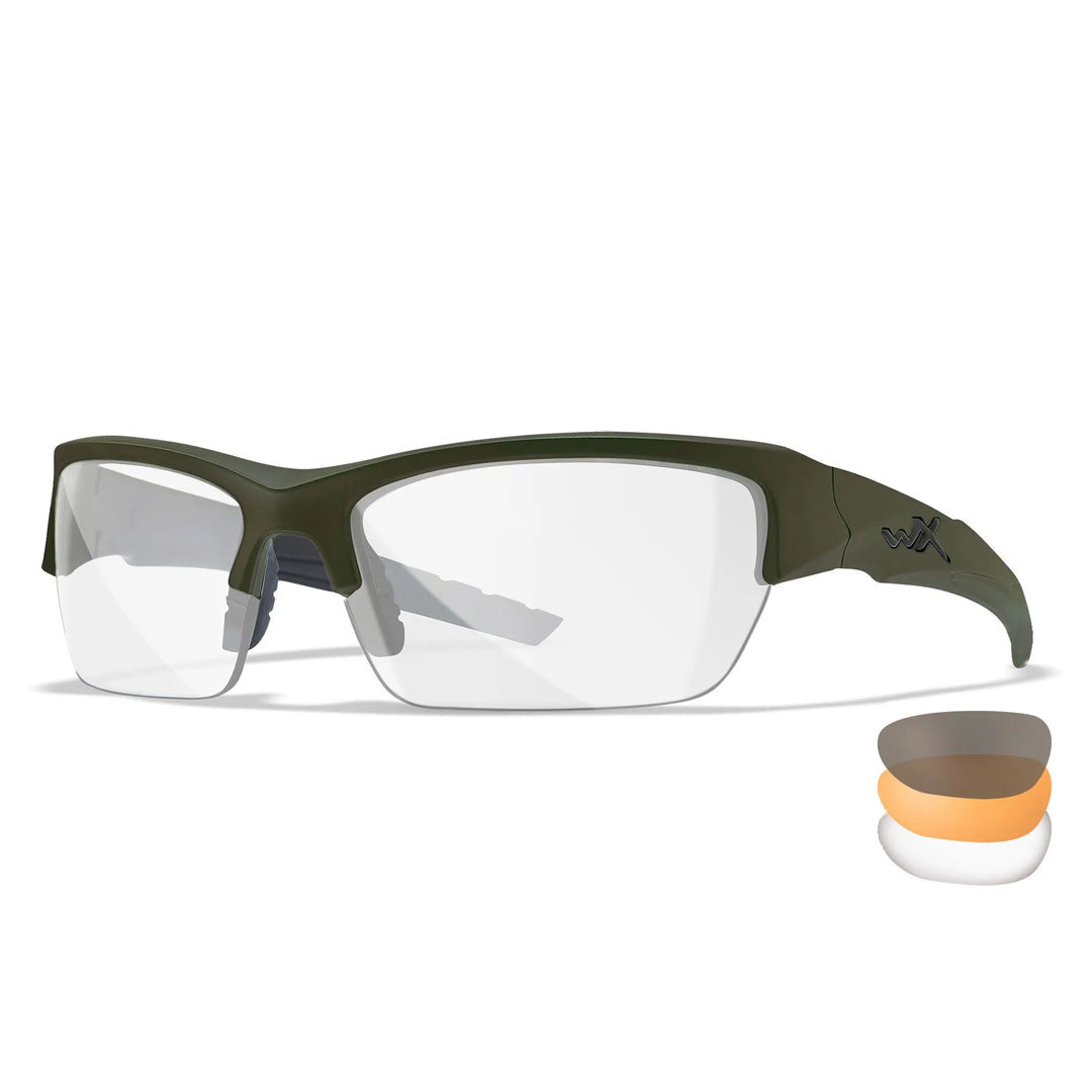 WX Valor 2.5 - 3 Lens Set (Grey/Clear/Light Rust) Tactical Eyewear