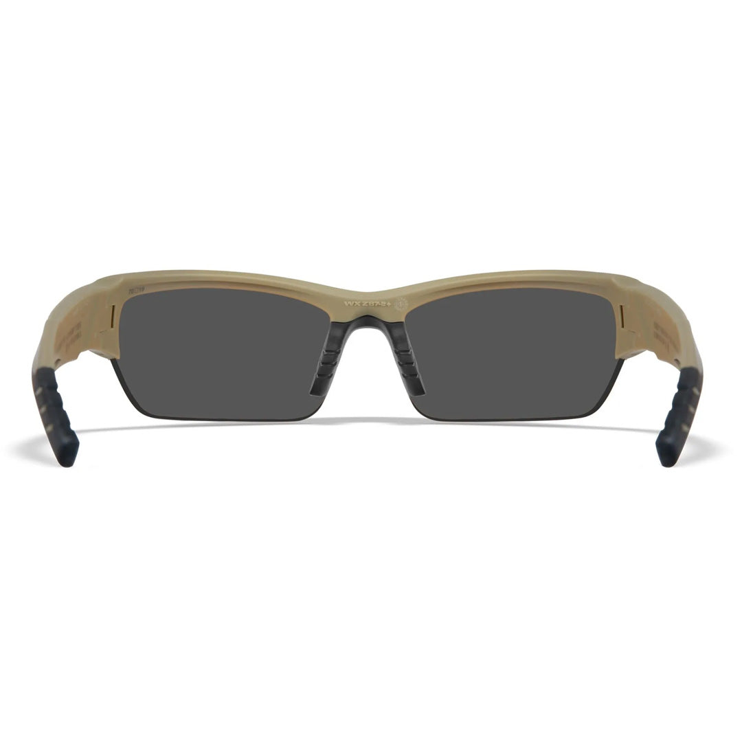 WX Valor 2.5 Grey/Clear/Light Rust 3 Lens Set with Matte Tan frame Protective Eyewear - Bellmt