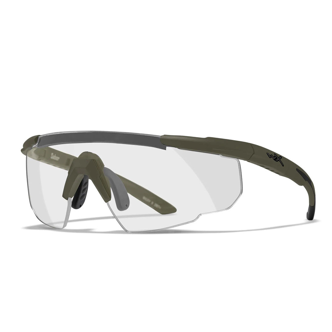 Saber Advanced Smoke/Clear/Rust Matte OD Green Frame 3 Lens set Protective Eyewear - Bellmt