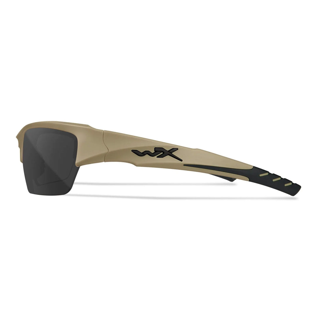 WX Valor 2.5 Grey/Clear/Light Rust 3 Lens Set with Matte Tan frame Protective Eyewear - Bellmt