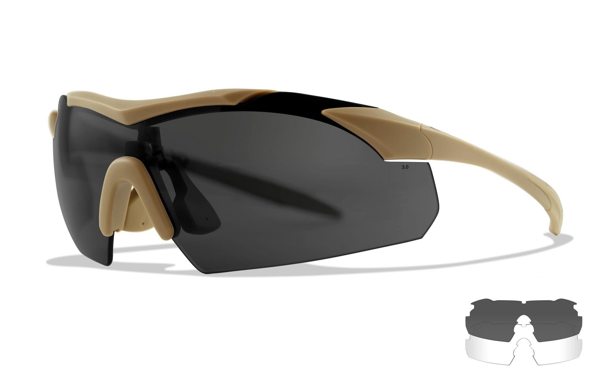 WX Vapor Grey/Clear 2 Lens set Protective Eyewear - Bellmt