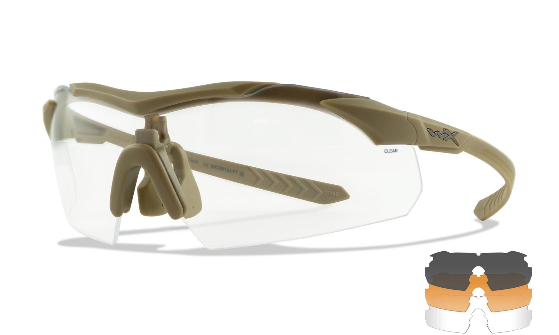 WX Vapor Comm 2.5 Grey/Clear/Light Rust Lens - Bellmt