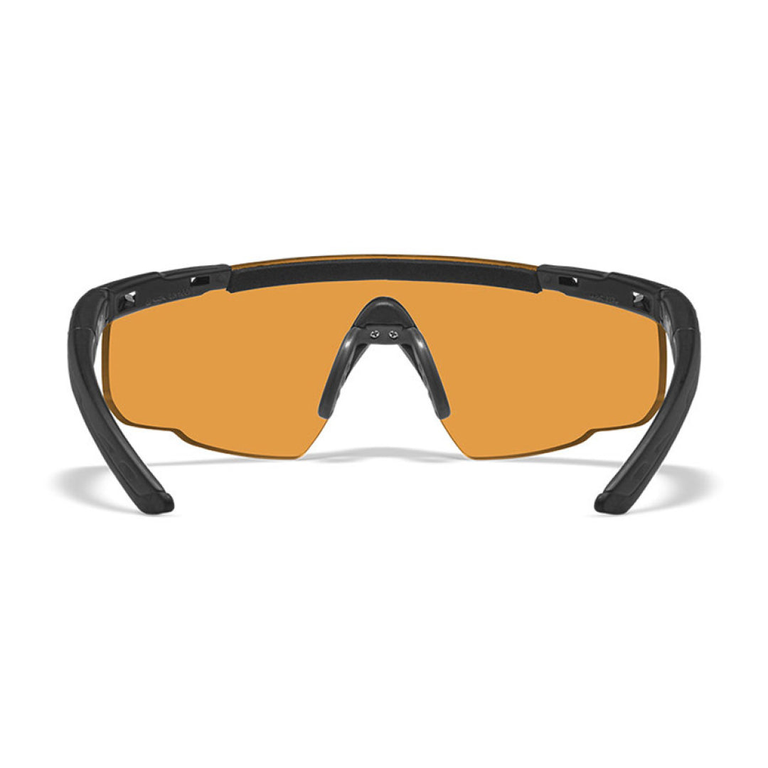 Saber Advanced Smoke/Clear/Rust Matte Black Frame 3 Lens set Protective Eyewear - Bellmt