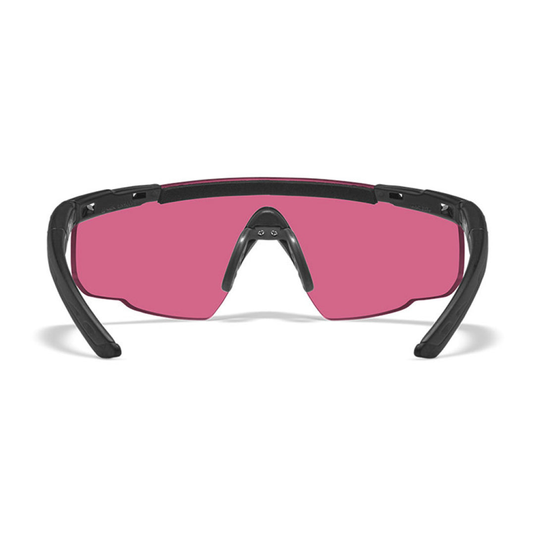 Saber Advanced Vermillion Matte Black Frame W/Bag Protective Eyewear - Bellmt