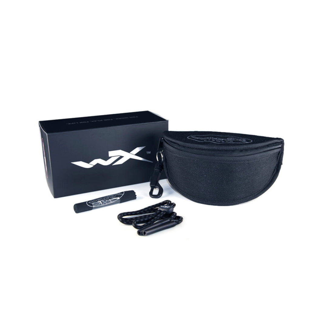 WX Vapor Grey/Clear/Light Rust Tan Frame Protective Eyewear - Bellmt