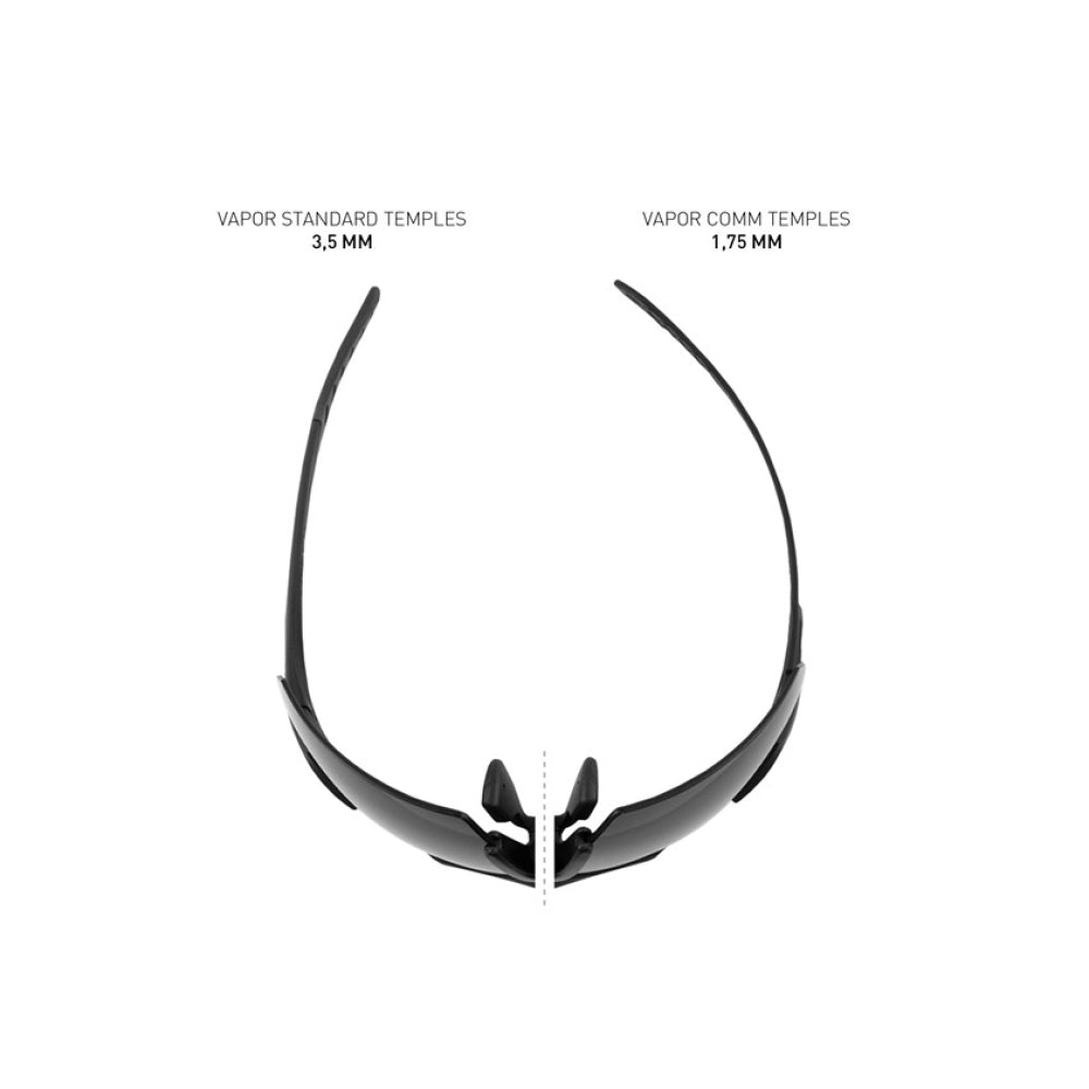 WX Vapor Comm 2.5 Grey/Clear/Light Rust Lens Matte Tan Frame - Bellmt