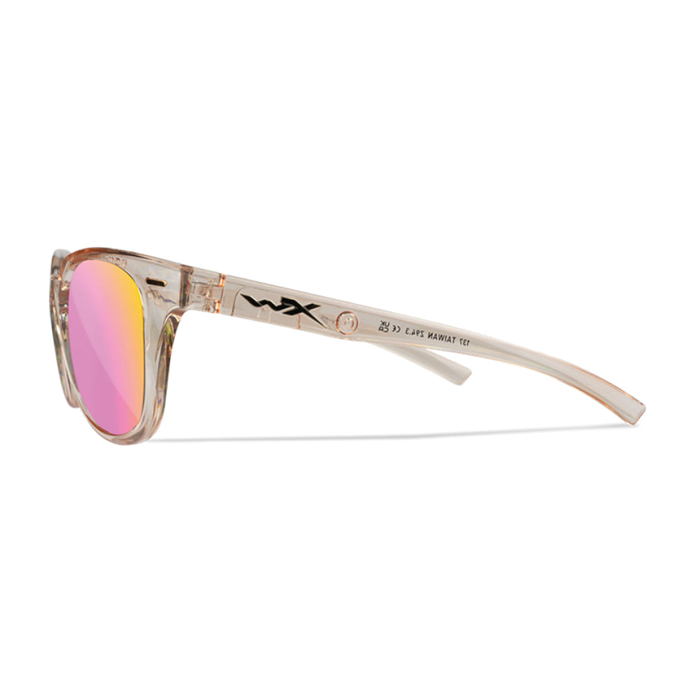 WX Ultra Captivate Rose Gold Mirror Gloss Crystal Blush Frame Protective Eyewear - Bellmt