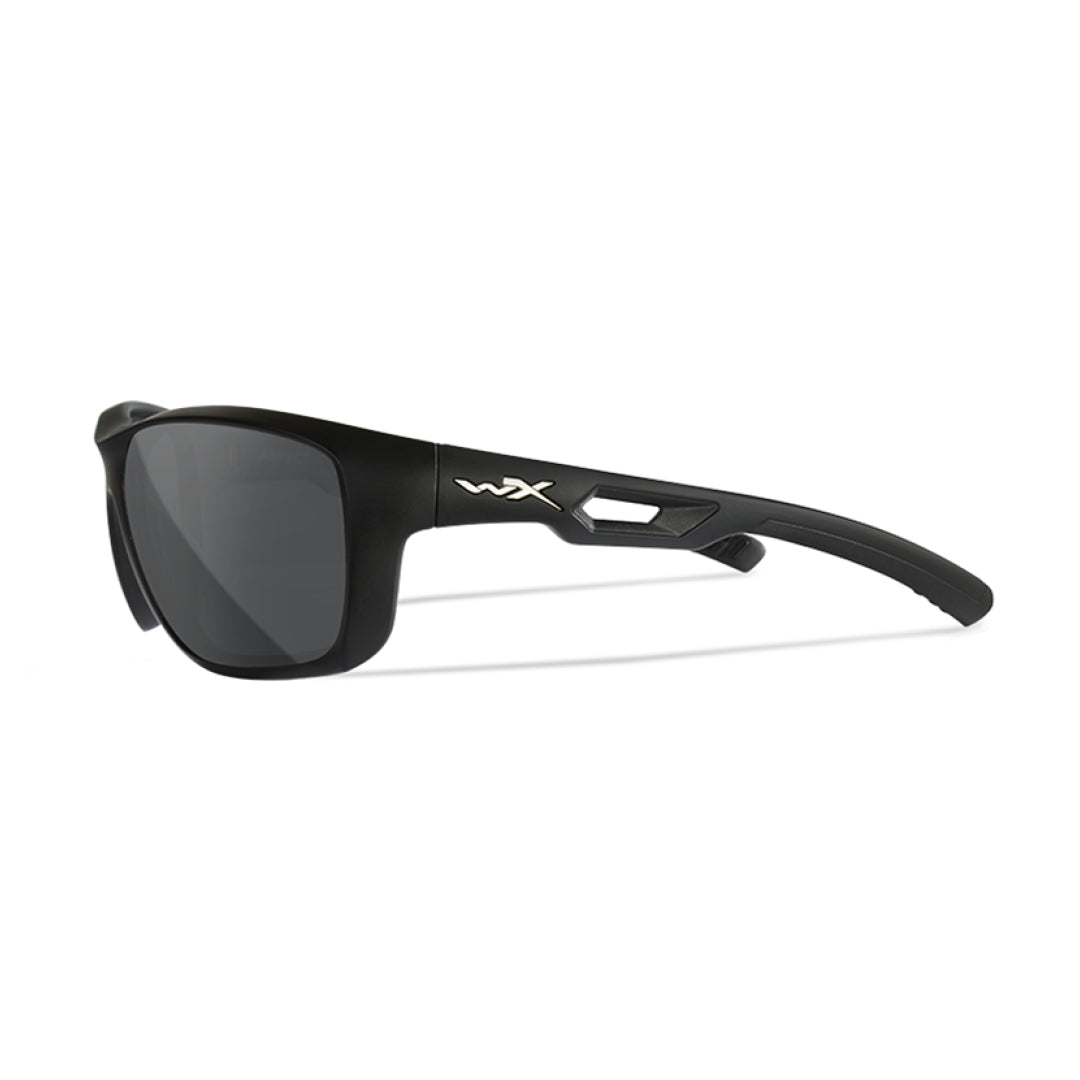WX Aspect Smoke Grey Matte Black Frame Protective Eyewear - Bellmt