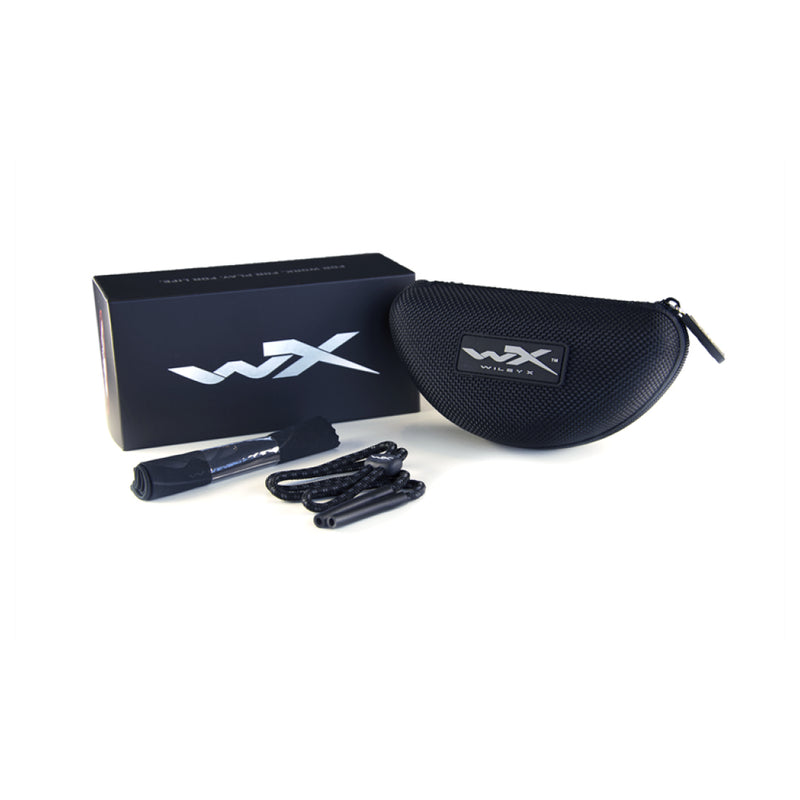 WX Aspect Smoke Grey Matte Black Frame Protective Eyewear - Bellmt