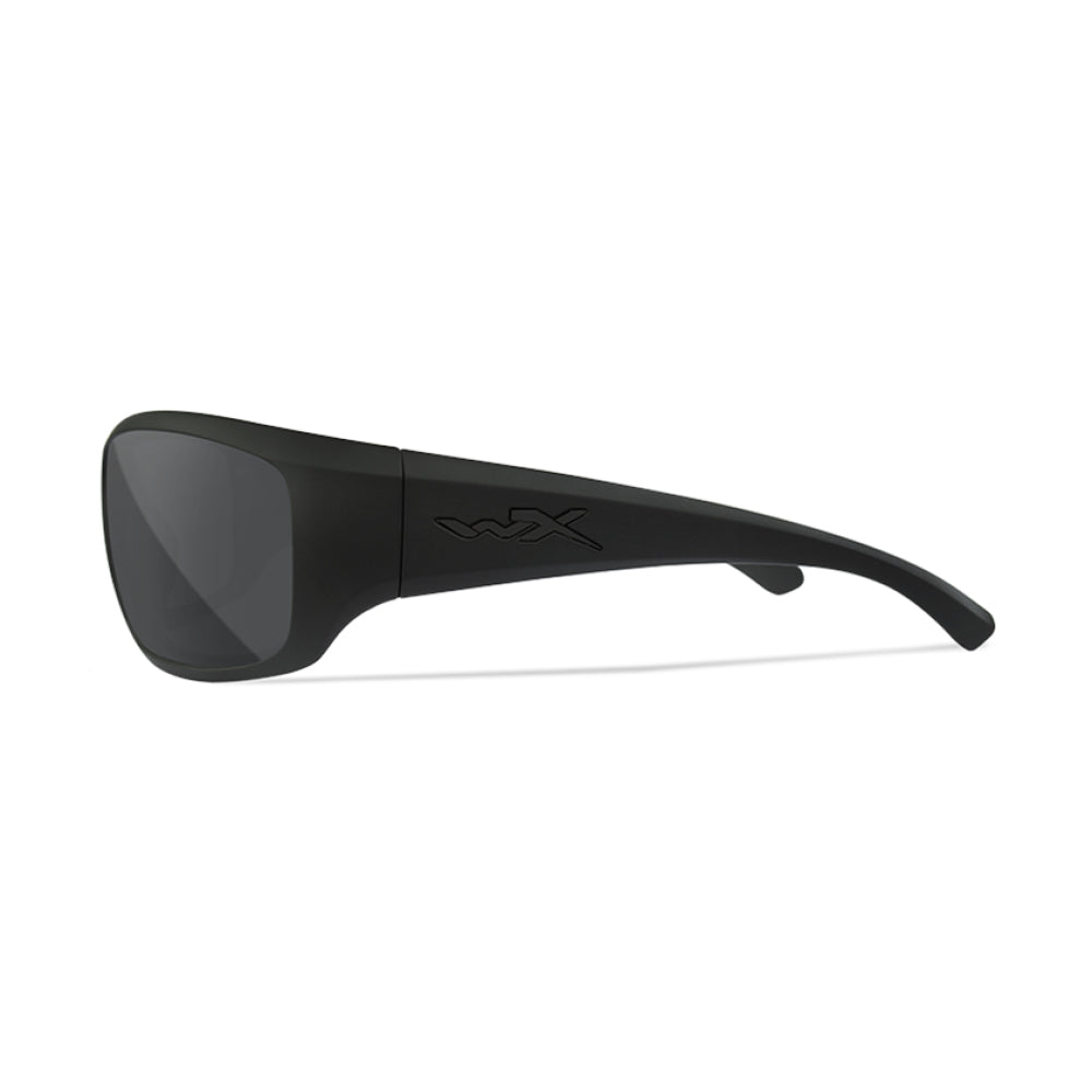 WX Omega Smoke Grey Matte Black Frame Protective Eyewear - Bellmt