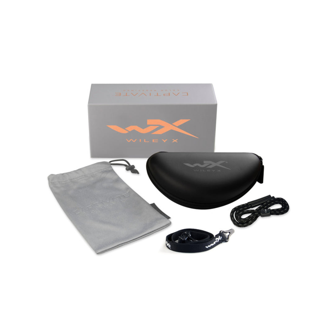 WX Gravity Smoke Grey Matte Black Frame Protective Eyewear - Bellmt