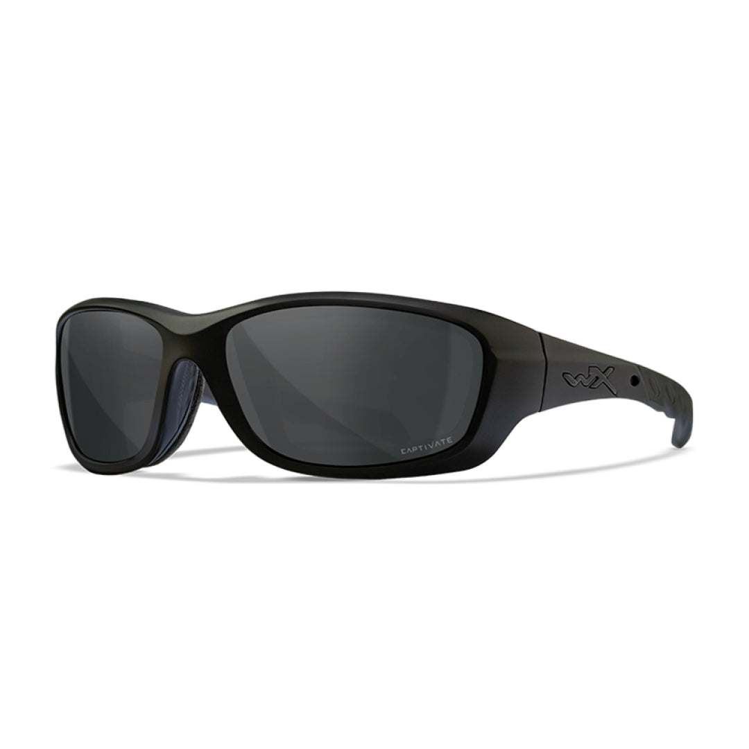 WX Gravity Captivate Smoke Grey Matte Black Frame Protective Eyewear