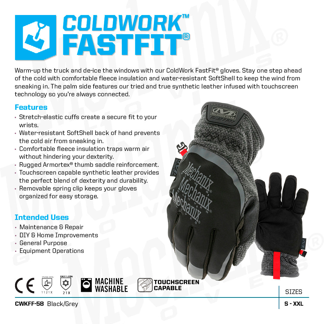 FastFit ColdWork Cold Weather Gloves