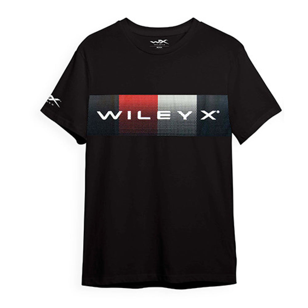 WX Core T-shirt Black Cotton - Dot Pattern w/ Wiley X