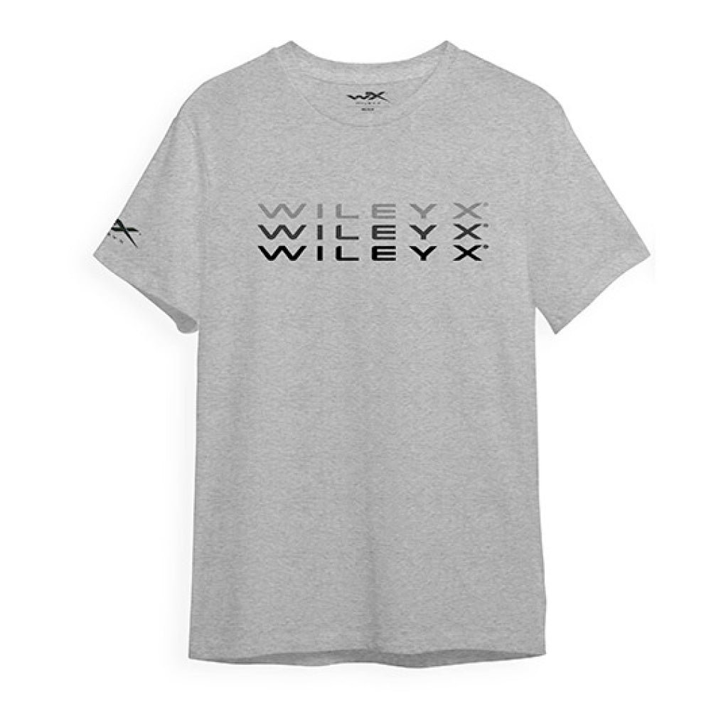 WX Core T-shirt Grey Melange w/ Wiley X Fade - Bellmt