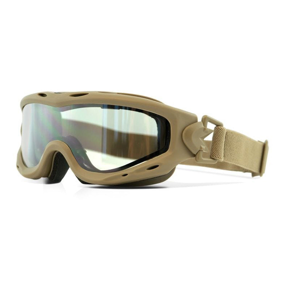 Spear Dual Smoke/Clear/Rust Tan Frame Protective Eyewear - Bellmt