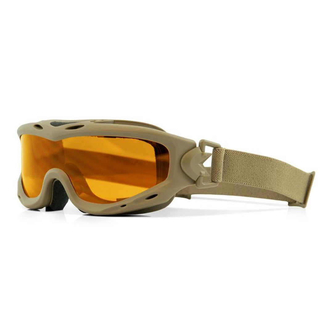 Spear Smoke/Clear/Light Rust Tan Frame Protective Eyewear - Bellmt