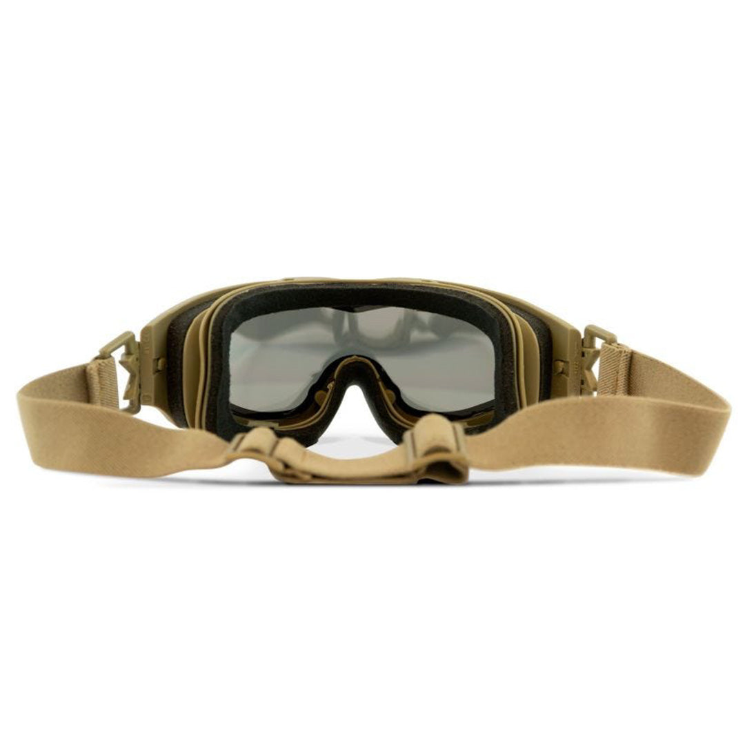 Spear Smoke/Clear/Light Rust Tan Frame Protective Eyewear - Bellmt