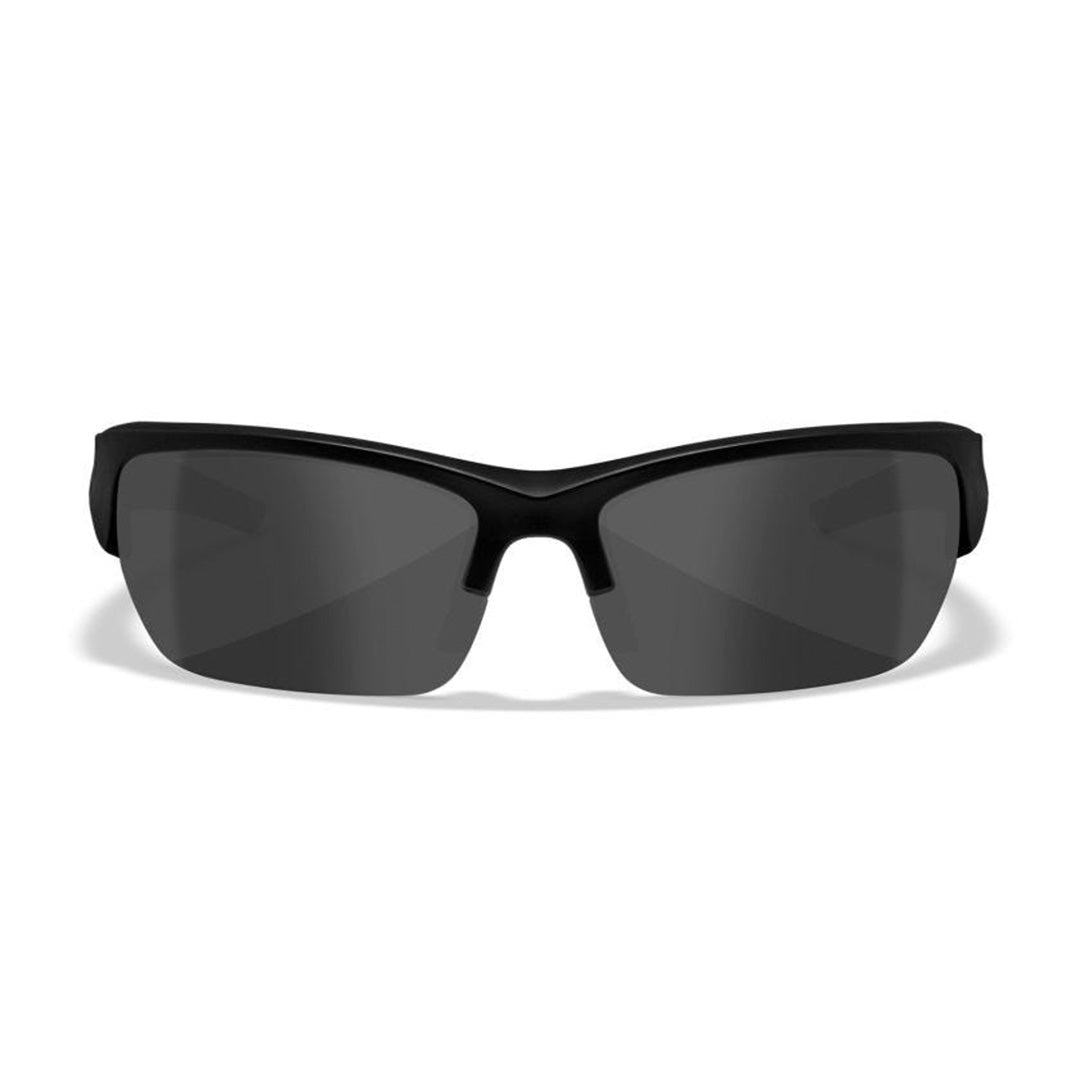 WX Valor Polarized Smoke Grey Matte Black Frame Protective Eyewear - Bellmt