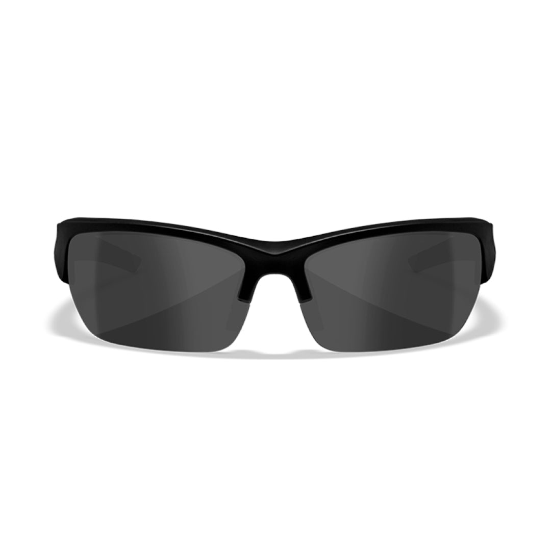 WX Valor 2.5 Smoke Grey Matte Black Frame Protective Eyewear - Bellmt