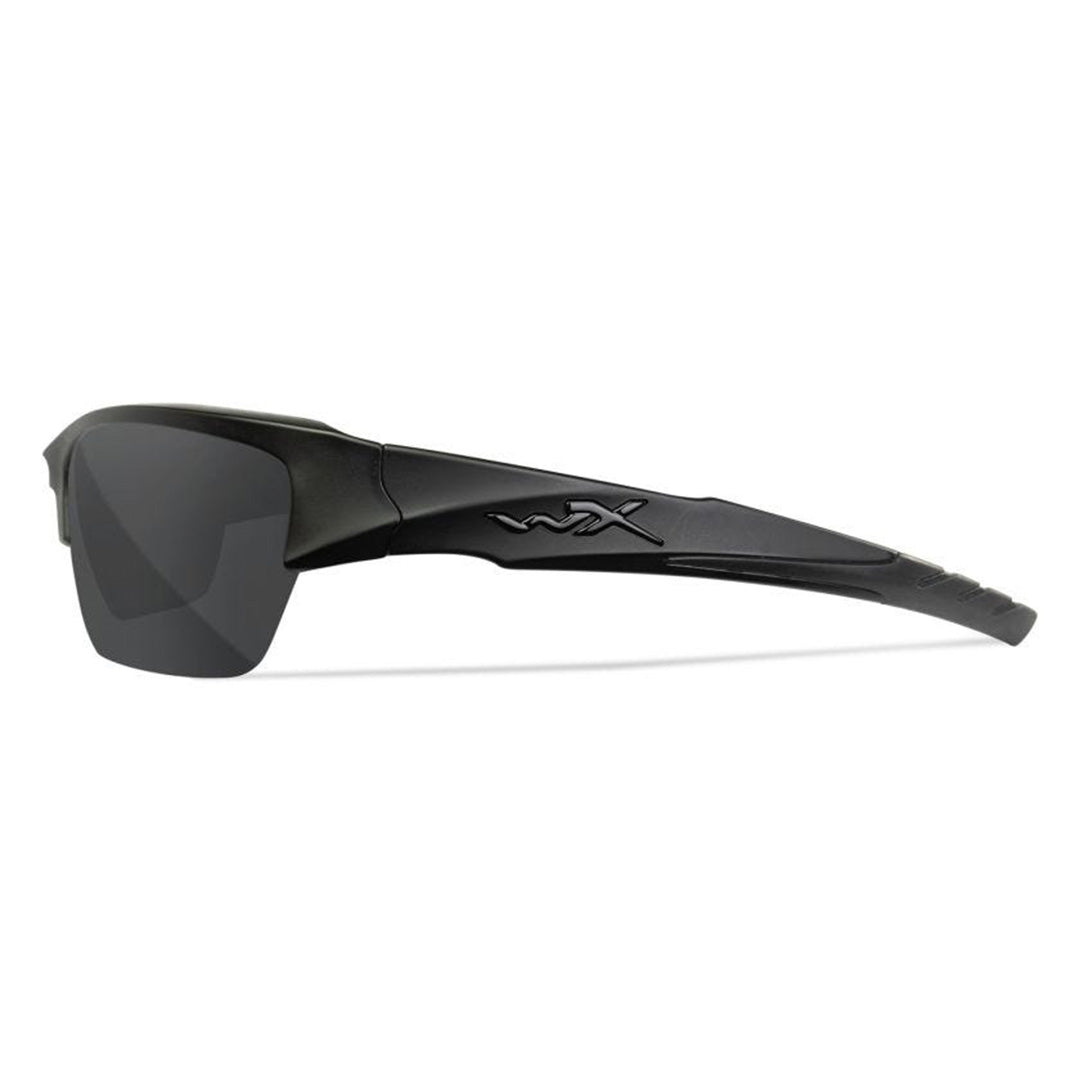 WX Valor Polarized Smoke Grey Matte Black Frame Protective Eyewear - Bellmt